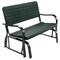 Costway Outdoor Patio Swing Porch Rocker Glider Bench Loveseat Garden Seat Steel New Borwn/Green